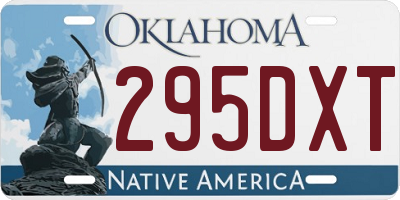 OK license plate 295DXT