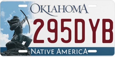 OK license plate 295DYB