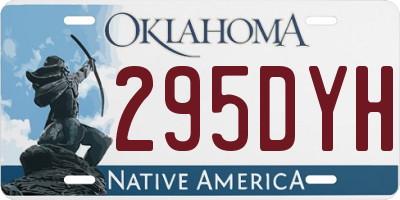 OK license plate 295DYH