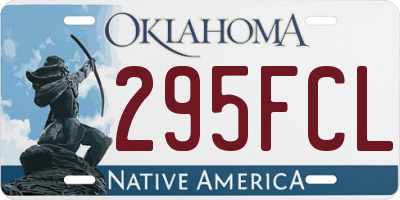 OK license plate 295FCL