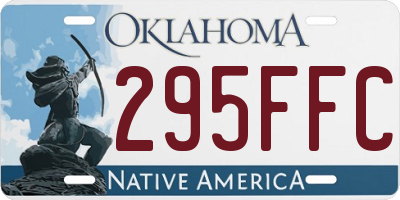 OK license plate 295FFC
