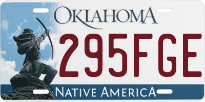 OK license plate 295FGE