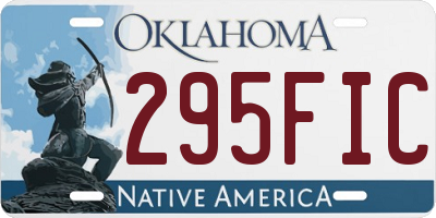 OK license plate 295FIC