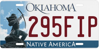 OK license plate 295FIP