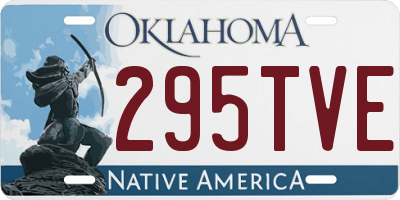 OK license plate 295TVE