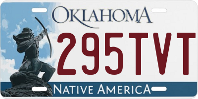 OK license plate 295TVT