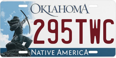 OK license plate 295TWC