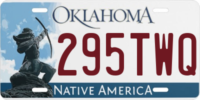 OK license plate 295TWQ