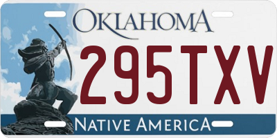OK license plate 295TXV
