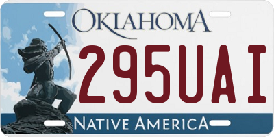 OK license plate 295UAI
