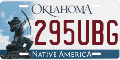 OK license plate 295UBG