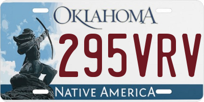 OK license plate 295VRV