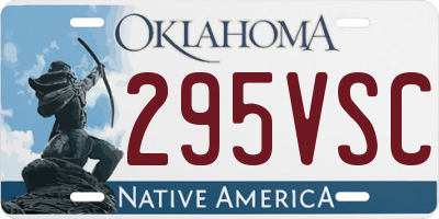 OK license plate 295VSC