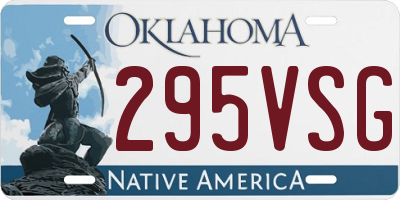 OK license plate 295VSG