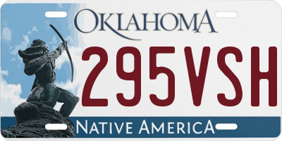OK license plate 295VSH