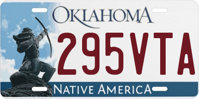 OK license plate 295VTA