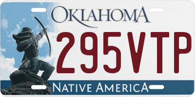 OK license plate 295VTP