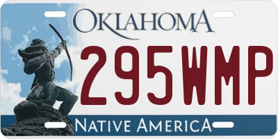 OK license plate 295WMP