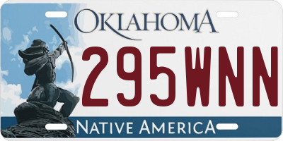 OK license plate 295WNN