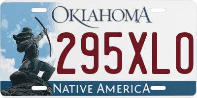 OK license plate 295XLO