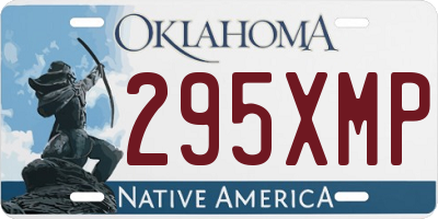 OK license plate 295XMP