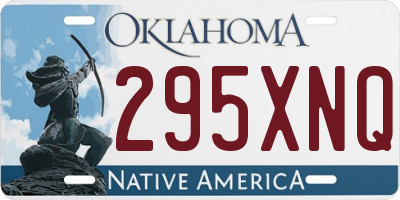 OK license plate 295XNQ