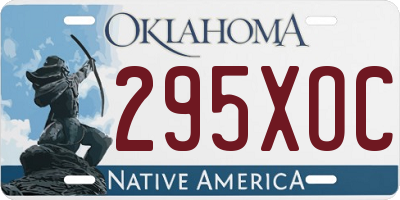 OK license plate 295XOC