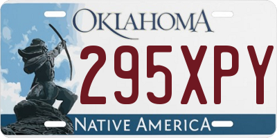 OK license plate 295XPY