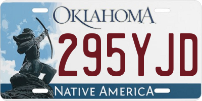 OK license plate 295YJD