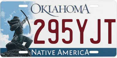 OK license plate 295YJT