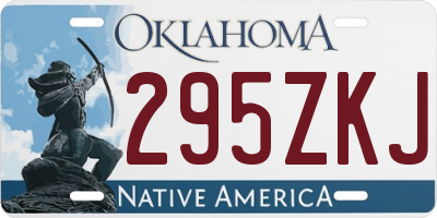 OK license plate 295ZKJ