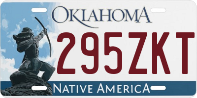 OK license plate 295ZKT