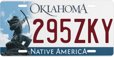 OK license plate 295ZKY