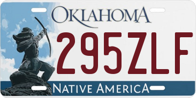 OK license plate 295ZLF