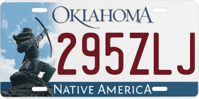 OK license plate 295ZLJ