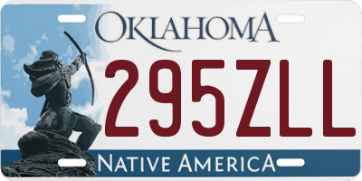 OK license plate 295ZLL