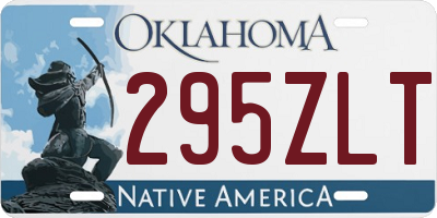 OK license plate 295ZLT