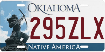 OK license plate 295ZLX