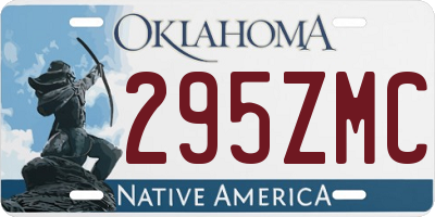 OK license plate 295ZMC