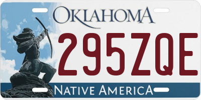 OK license plate 295ZQE