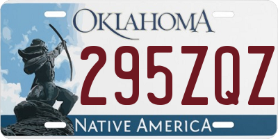 OK license plate 295ZQZ