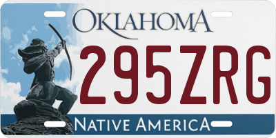 OK license plate 295ZRG