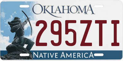 OK license plate 295ZTI