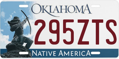 OK license plate 295ZTS