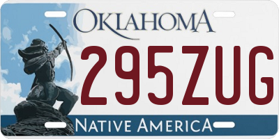 OK license plate 295ZUG