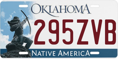 OK license plate 295ZVB