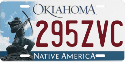 OK license plate 295ZVC