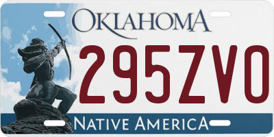 OK license plate 295ZVO