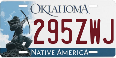 OK license plate 295ZWJ