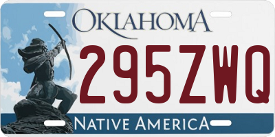 OK license plate 295ZWQ